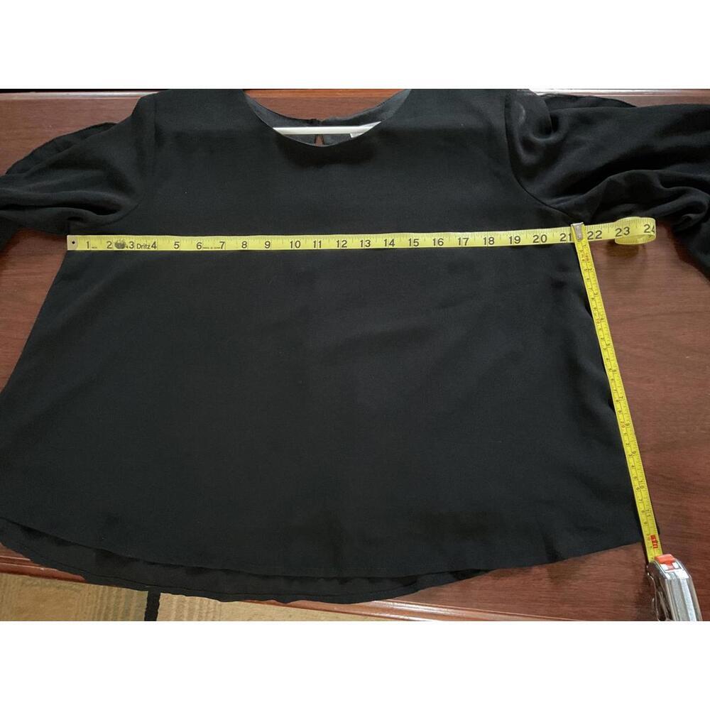 Xhilaration black long sleeve Medium Blouse shirt - Picture 8 of 10